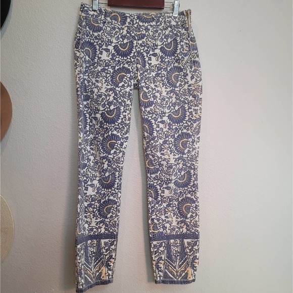 TORY BURCH IZZY PRINTED CROPPED SKINNY JEANS WOMEN'S SIZE 26 - Picture 10 of 12